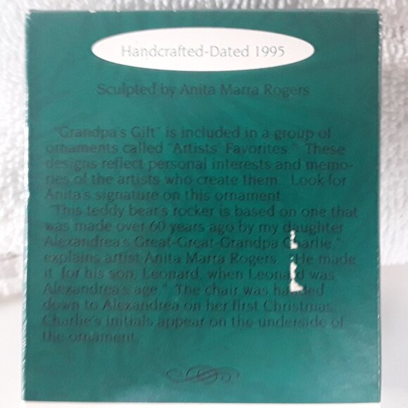 Hallmark Miniature Ornament- Grandpa's Gift, 1995 - Picture 5 of 5